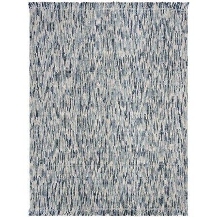 Safavieh Natural Fiber Bohemian Rectangle Hand Woven RugsBlue & Ivory 8 x 10 ft. NF869M-8